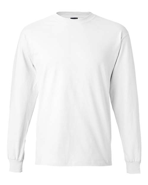 Unisex Beefy-T® Long Sleeve T-Shirt - White Front