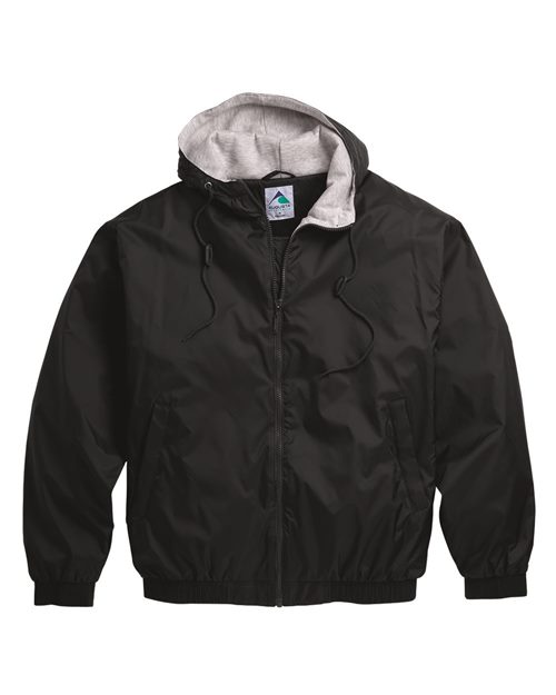 Unisex Fleece Lined Hooded Jacket - Kelly Front