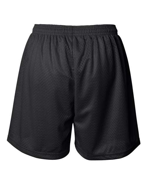 Women's Pro Mesh 5" Solid Liner Shorts - Black Back