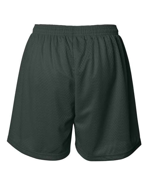 Women's Pro Mesh 5" Solid Liner Shorts - Forest Back