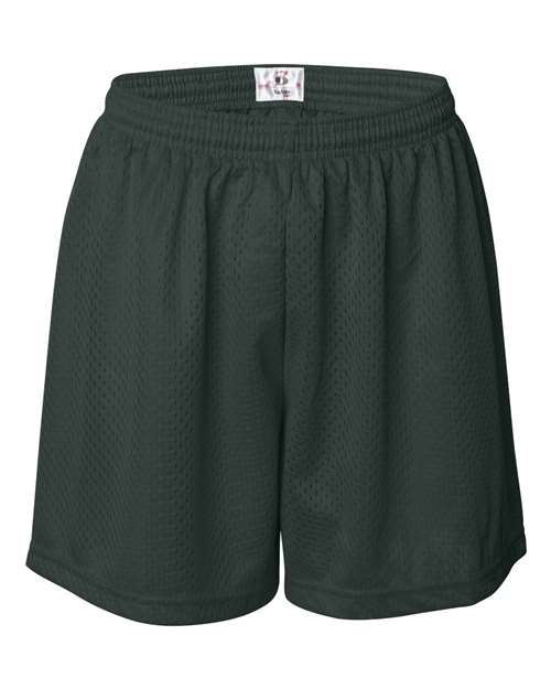 Women's Pro Mesh 5" Solid Liner Shorts - Forest Front