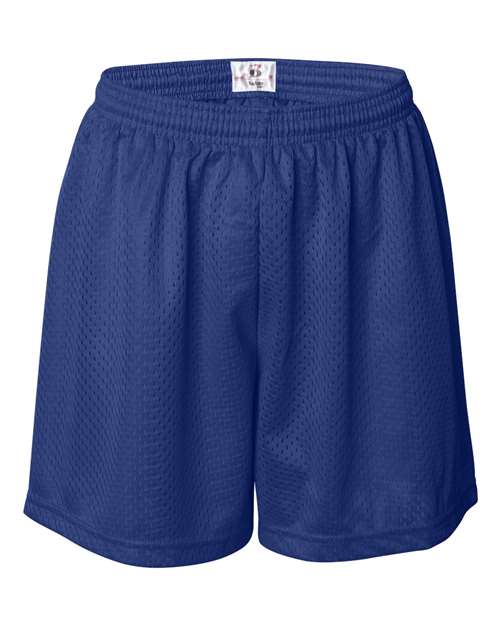 Women's Pro Mesh 5" Solid Liner Shorts - Royal Front
