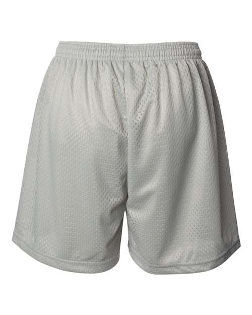 Women's Pro Mesh 5" Solid Liner Shorts - Silver Back