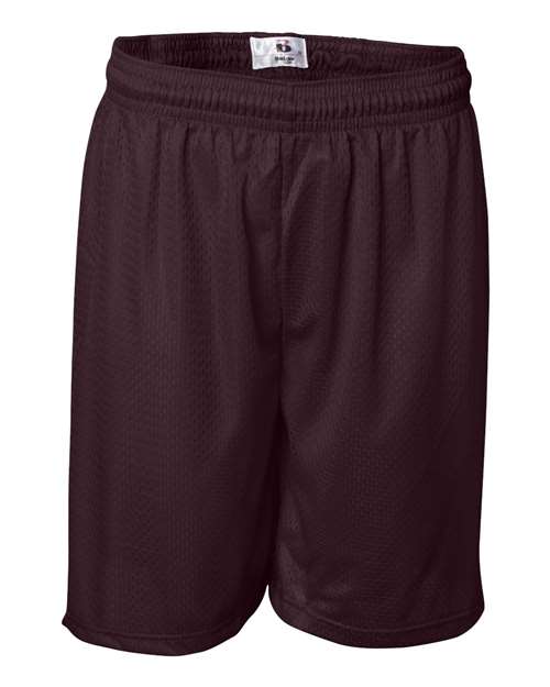 Men's Pro Mesh 7" Shorts - Maroon Front