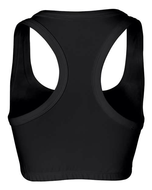 Women's Nylon Spandex Sports Bra - Black Back