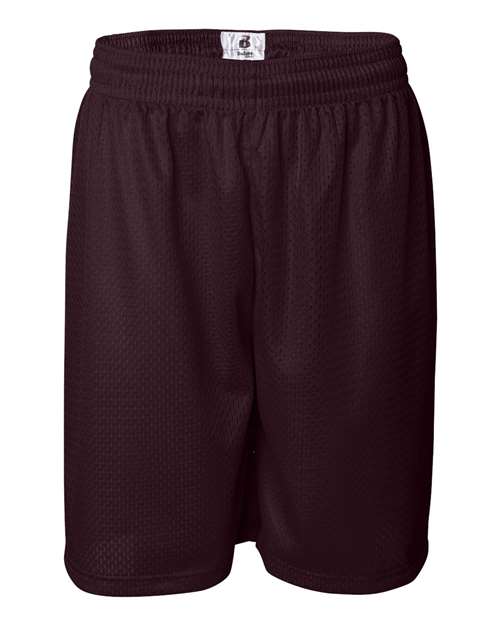 Men's Pro Mesh 9" Shorts - Maroon Front