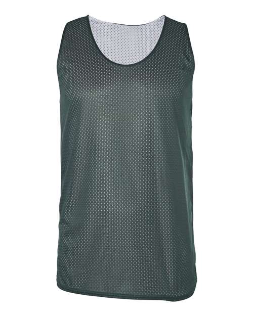 Men's Pro Mesh Reversible Tank Top - Forest/ White Front