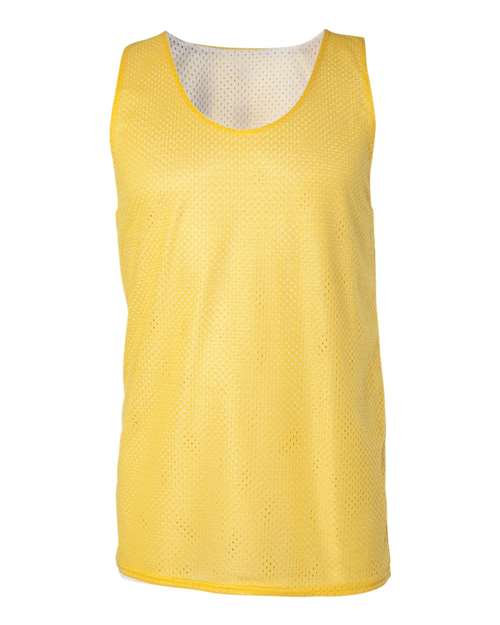 Men's Pro Mesh Reversible Tank Top - Gold/ White Front