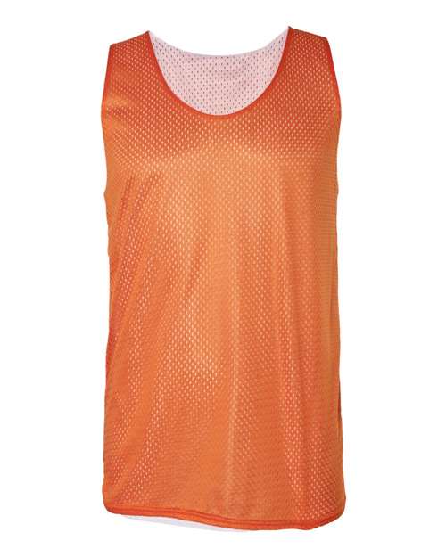 Men's Pro Mesh Reversible Tank Top - Burnt Orange White Front