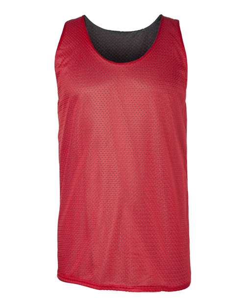 Men's Pro Mesh Reversible Tank Top - Red/ Black Front