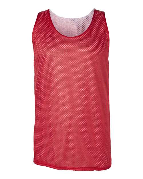 Men's Pro Mesh Reversible Tank Top - Red/ White Front