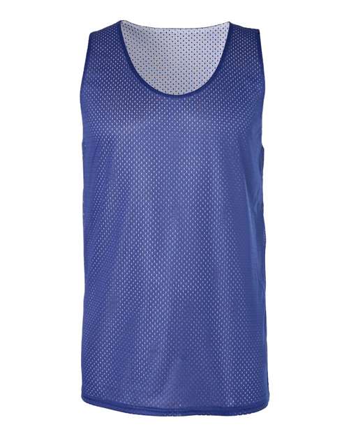 Men's Pro Mesh Reversible Tank Top - Royal/ White Front