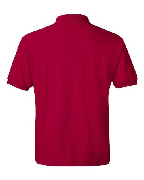 Men's EcoSmart® Jersey Polo - Deep Red Back