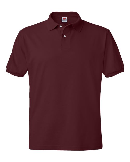 Men's EcoSmart® Jersey Polo - Maroon Front
