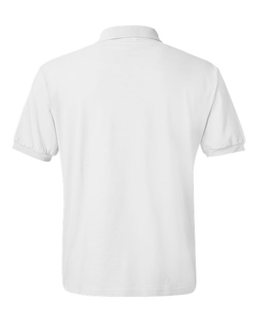 Men's EcoSmart® Jersey Polo - White Back