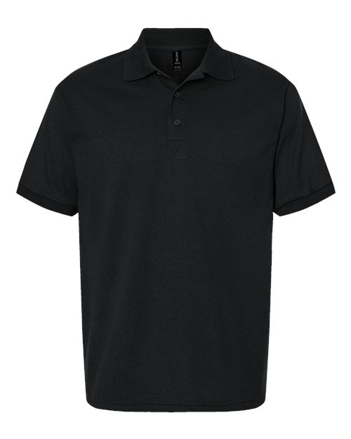 Unisex DryBlend® Jersey Polo - Black Front