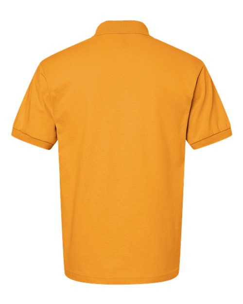 Unisex DryBlend® Jersey Polo - Gold Back