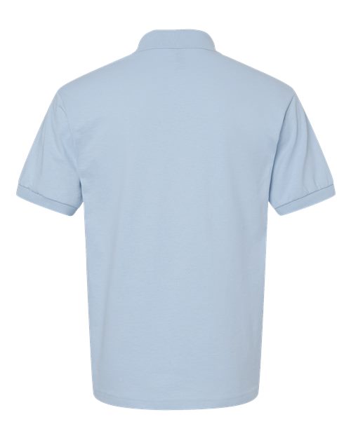 Unisex DryBlend® Jersey Polo - Light Blue Back