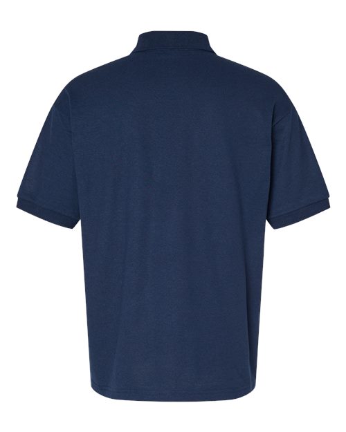 Unisex DryBlend® Jersey Polo - Navy Back