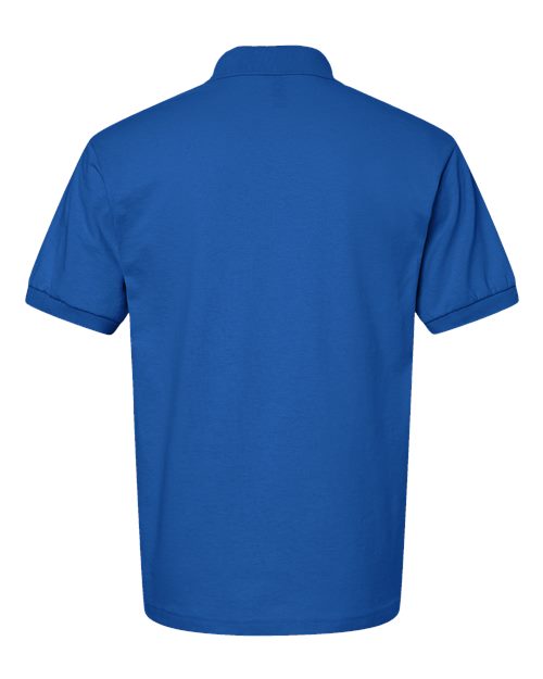 Unisex DryBlend® Jersey Polo - Royal Back