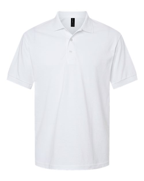 Unisex DryBlend® Jersey Polo - White Front
