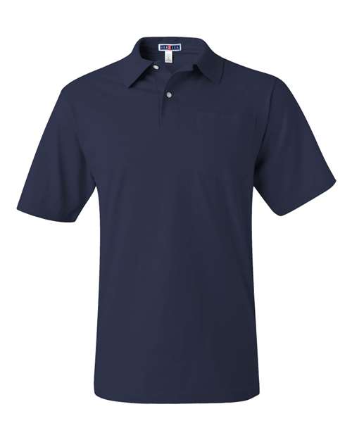 Men's SpotShield® 50/50 Polo with Pocket - J. Navy Front