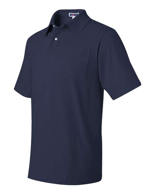 JERZEES Men's SpotShield® 50/50 Polo with Pocket - Side