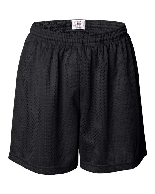Women's Pro Mesh 5" Solid Liner Shorts - Vegas Gold Front