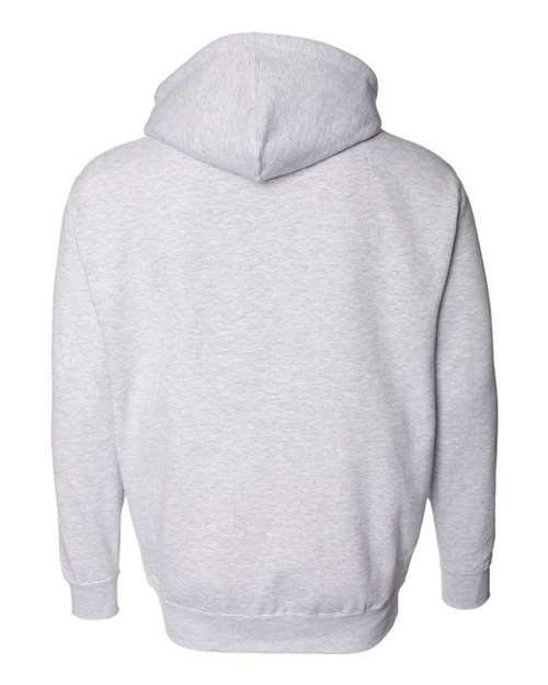 Unisex Heavyweight Full-Zip Hooded Sweatshirt - Grey Heather Back