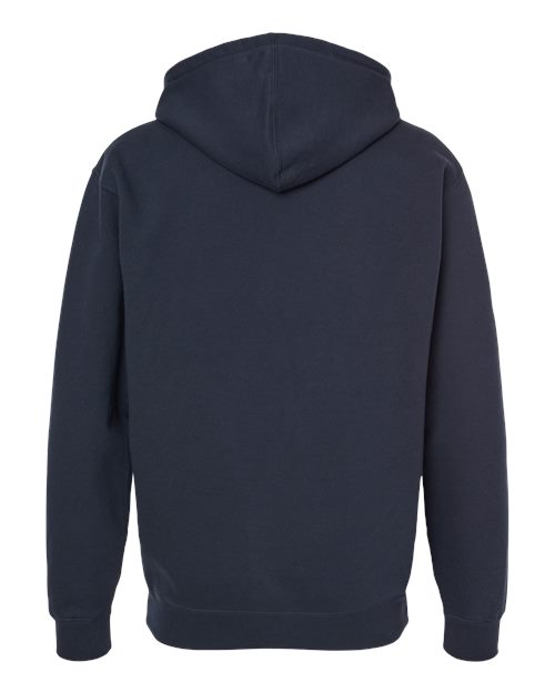 Unisex Heavyweight Full-Zip Hooded Sweatshirt - Navy Back