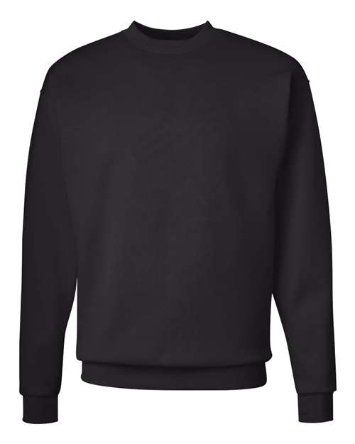 Hanes Unisex EcoSmart® Crewneck Sweatshirt - Black Front