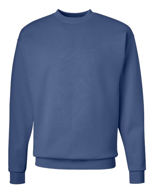 Unisex EcoSmart® Crewneck Sweatshirt - Denim Blue Front