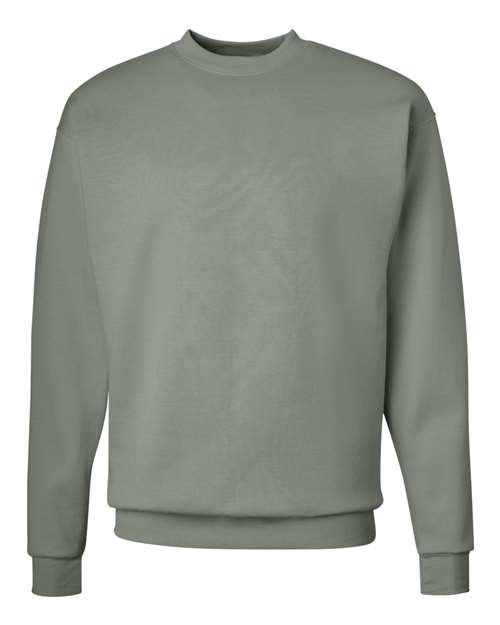 Hanes Unisex EcoSmart® Crewneck Sweatshirt - Stonewashed Green Front