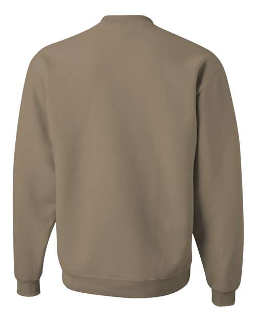 Unisex NuBlend® Crewneck Sweatshirt - Khaki Back
