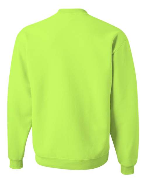 Unisex NuBlend® Crewneck Sweatshirt - Safety Green Back