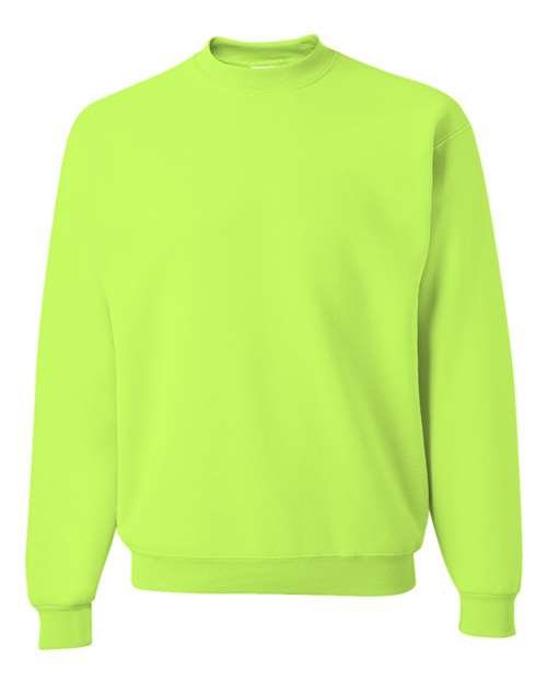 Unisex NuBlend® Crewneck Sweatshirt - Safety Green Front