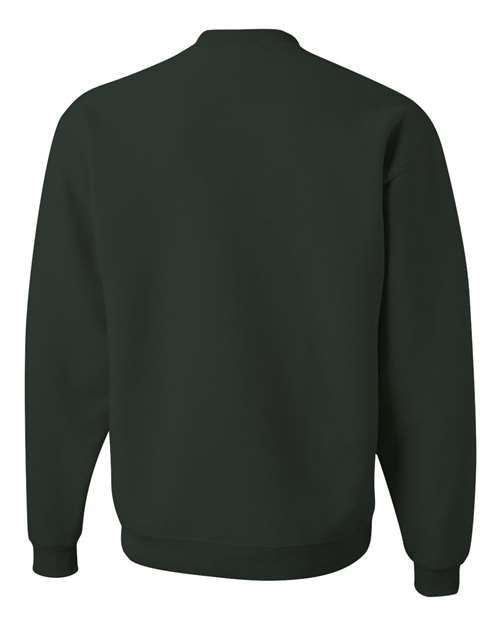 Unisex Super Sweats NuBlend® Crewneck Sweatshirt - Forest Green Back
