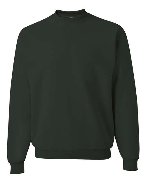 Unisex Super Sweats NuBlend® Crewneck Sweatshirt - Forest Green Front