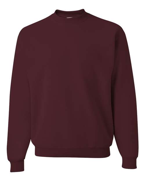 Unisex Super Sweats NuBlend® Crewneck Sweatshirt - Maroon Front