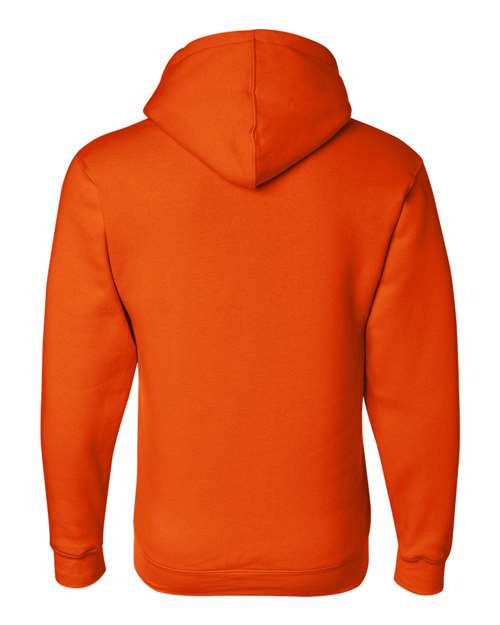 Unisex USA-Made Full-Zip Hooded Sweatshirt - Bright Orange Back