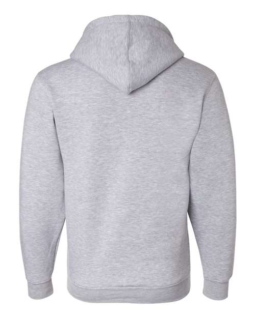 Unisex USA-Made Full-Zip Hooded Sweatshirt - Dark Ash Back