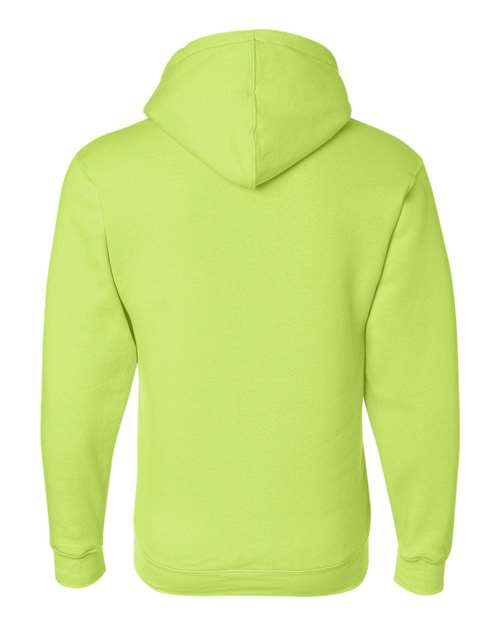 Unisex USA-Made Full-Zip Hooded Sweatshirt - Lime Green Back