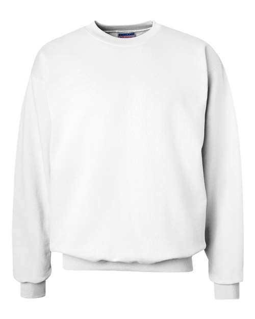 Hanes Unisex Ultimate Cotton® Crewneck Sweatshirt - White Front