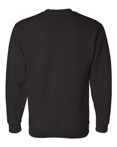 Unisex USA-Made Crewneck Sweatshirt - Black Back