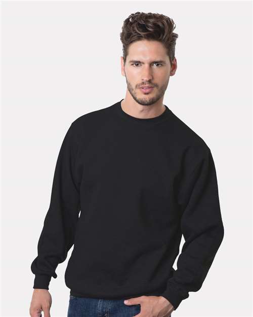 Bayside Unisex USA-Made Crewneck Sweatshirt - Model Front