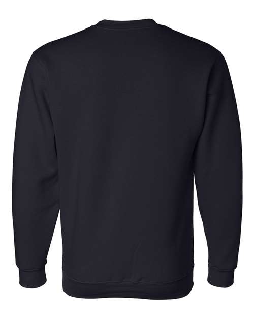 Unisex USA-Made Crewneck Sweatshirt - Navy Back