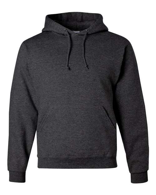 Unisex NuBlend® Hooded Sweatshirt - Black Heather Front