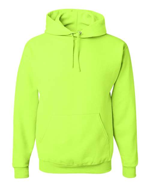 Unisex NuBlend® Hooded Sweatshirt - Safety Green Front
