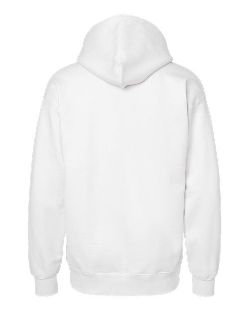 Unisex Ultimate Cotton® Hooded Sweatshirt - White Back