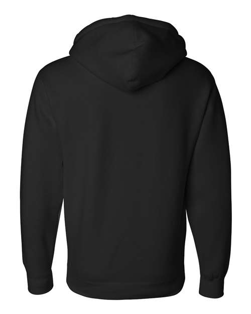 Unisex Heavyweight Hooded Sweatshirt - Black Back
